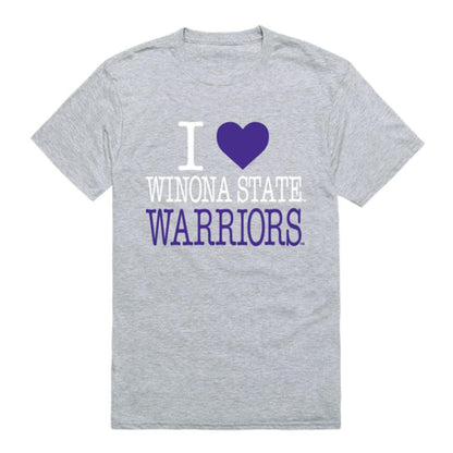 I Love Winona State University Warriors T-Shirt-Campus-Wardrobe