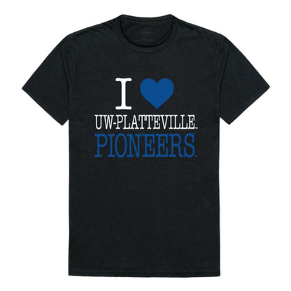 I Love UW University of Wisconsin Platteville Pioneers T-Shirt-Campus-Wardrobe