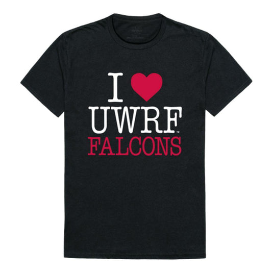 I Love UWRF University of Wisconsin River Falls Falcons T-Shirt-Campus-Wardrobe