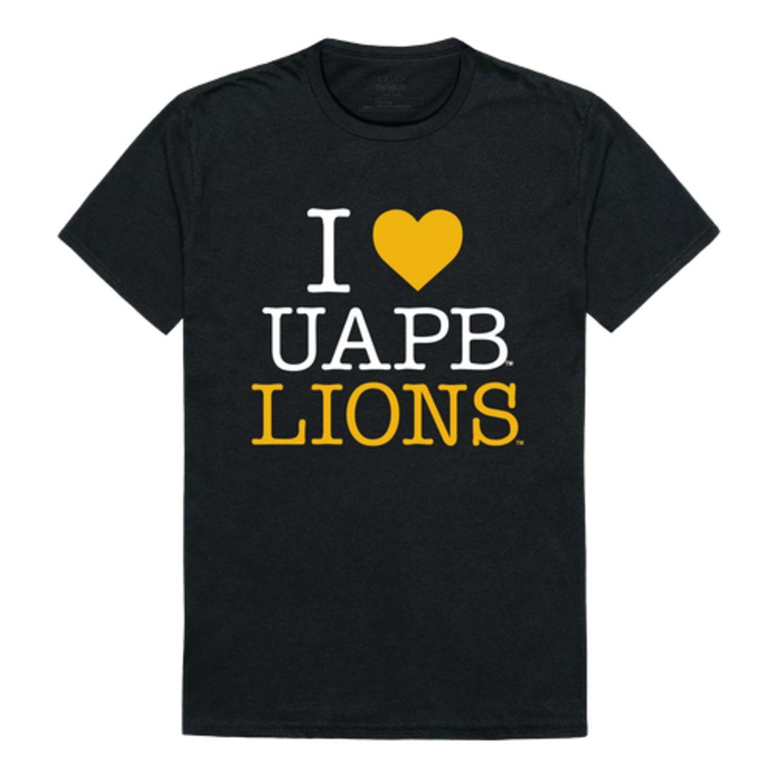 I Love UAPB University of Arkansas Pine Bluff Golden Lions T-Shirt-Campus-Wardrobe