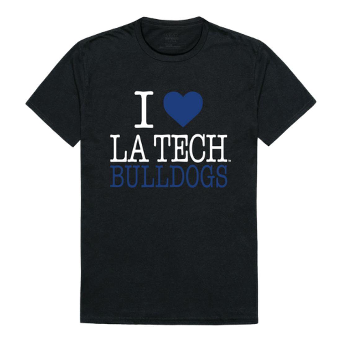 I Love Louisiana Tech University Bulldogs T-Shirt-Campus-Wardrobe