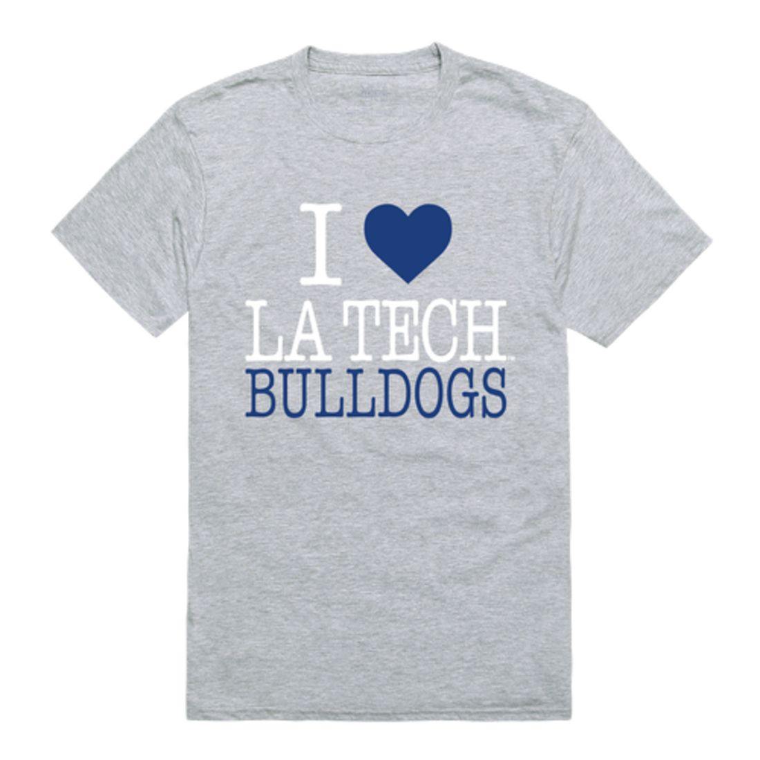 I Love Louisiana Tech University Bulldogs T-Shirt-Campus-Wardrobe