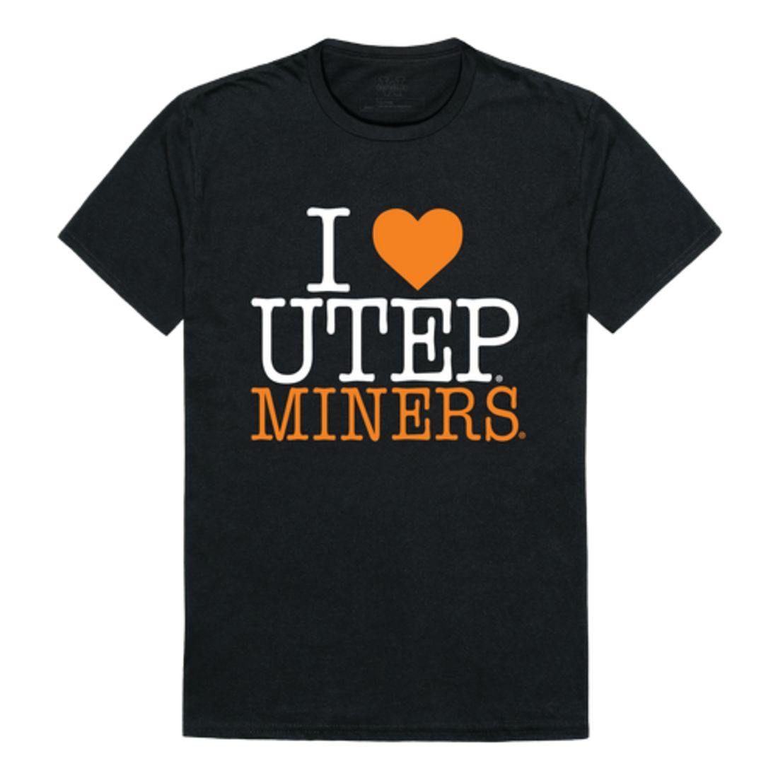 I Love UTEP University of Texas at El Paso Miners T-Shirt-Campus-Wardrobe