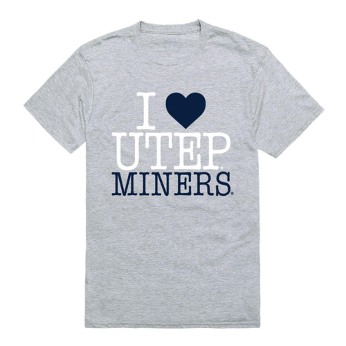 I Love UTEP University of Texas at El Paso Miners T-Shirt-Campus-Wardrobe