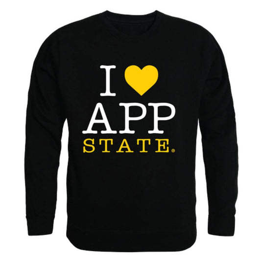 I Love Appalachian App State University Mountaineers Crewneck Pullover Sweatshirt Sweater-Campus-Wardrobe