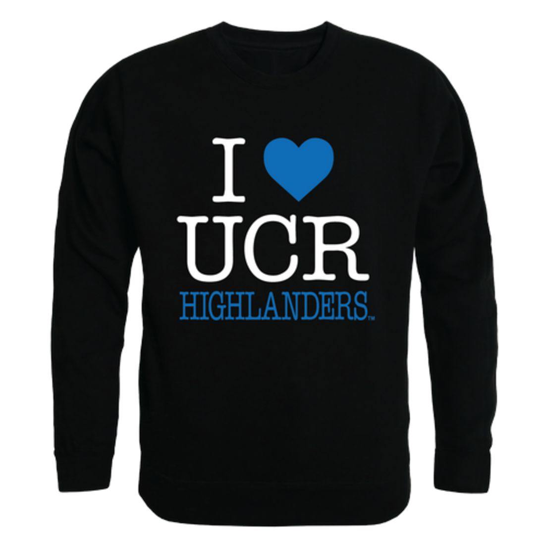 I Love University of California UC Riverside The Highlanders Crewneck Pullover Sweatshirt Sweater-Campus-Wardrobe