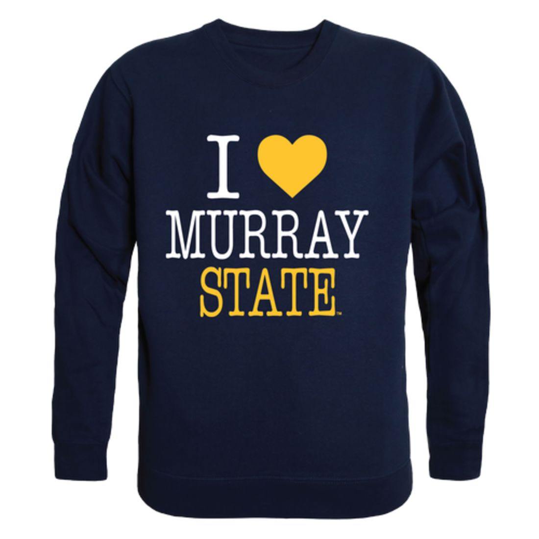 I Love MSU Murray State University Racers Crewneck Pullover Sweatshirt Sweater-Campus-Wardrobe