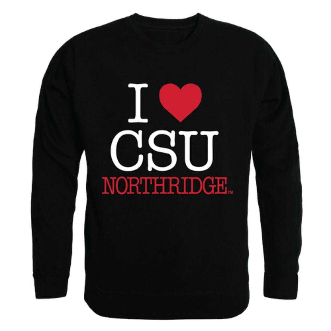 I Love CSUN California State University Northridge Matadors Crewneck Pullover Sweatshirt Sweater-Campus-Wardrobe