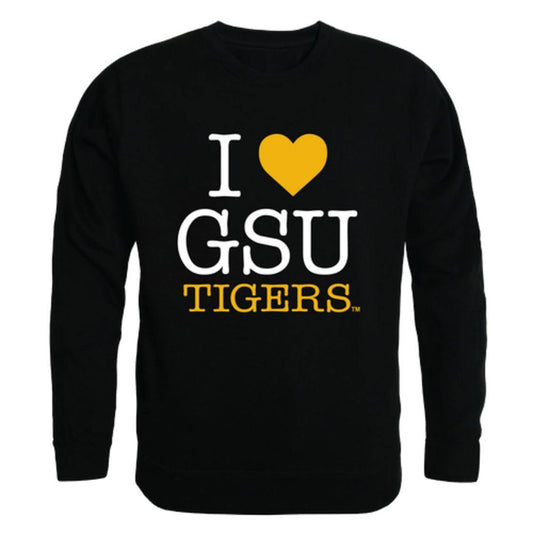 I Love GSU Grambling State University Tigers Crewneck Pullover Sweatshirt Sweater-Campus-Wardrobe