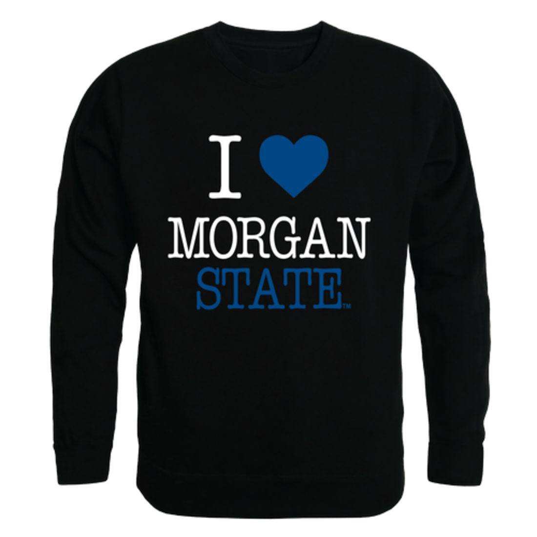 I Love Morgan State University Bears Crewneck Pullover Sweatshirt Sweater-Campus-Wardrobe