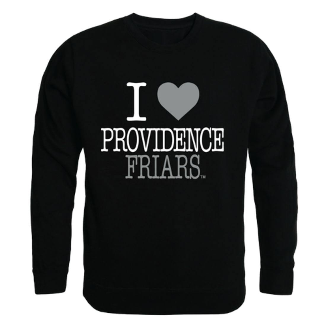 I Love Providence College Friars Crewneck Pullover Sweatshirt Sweater-Campus-Wardrobe