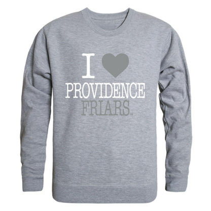 I Love Providence College Friars Crewneck Pullover Sweatshirt Sweater-Campus-Wardrobe