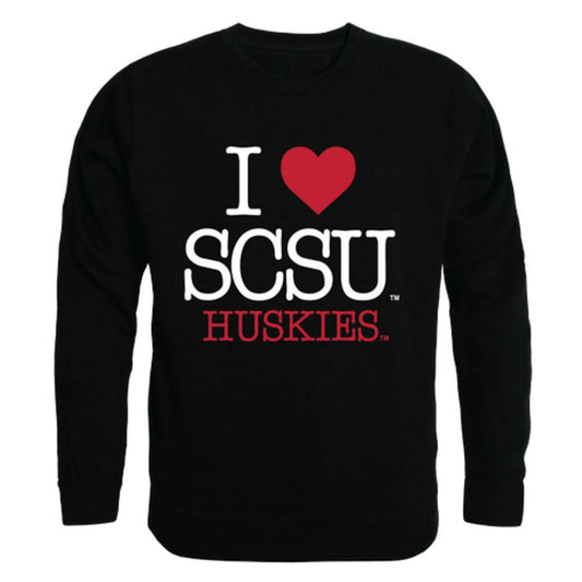 I Love St. Cloud State University Huskies Crewneck Pullover Sweatshirt Sweater-Campus-Wardrobe