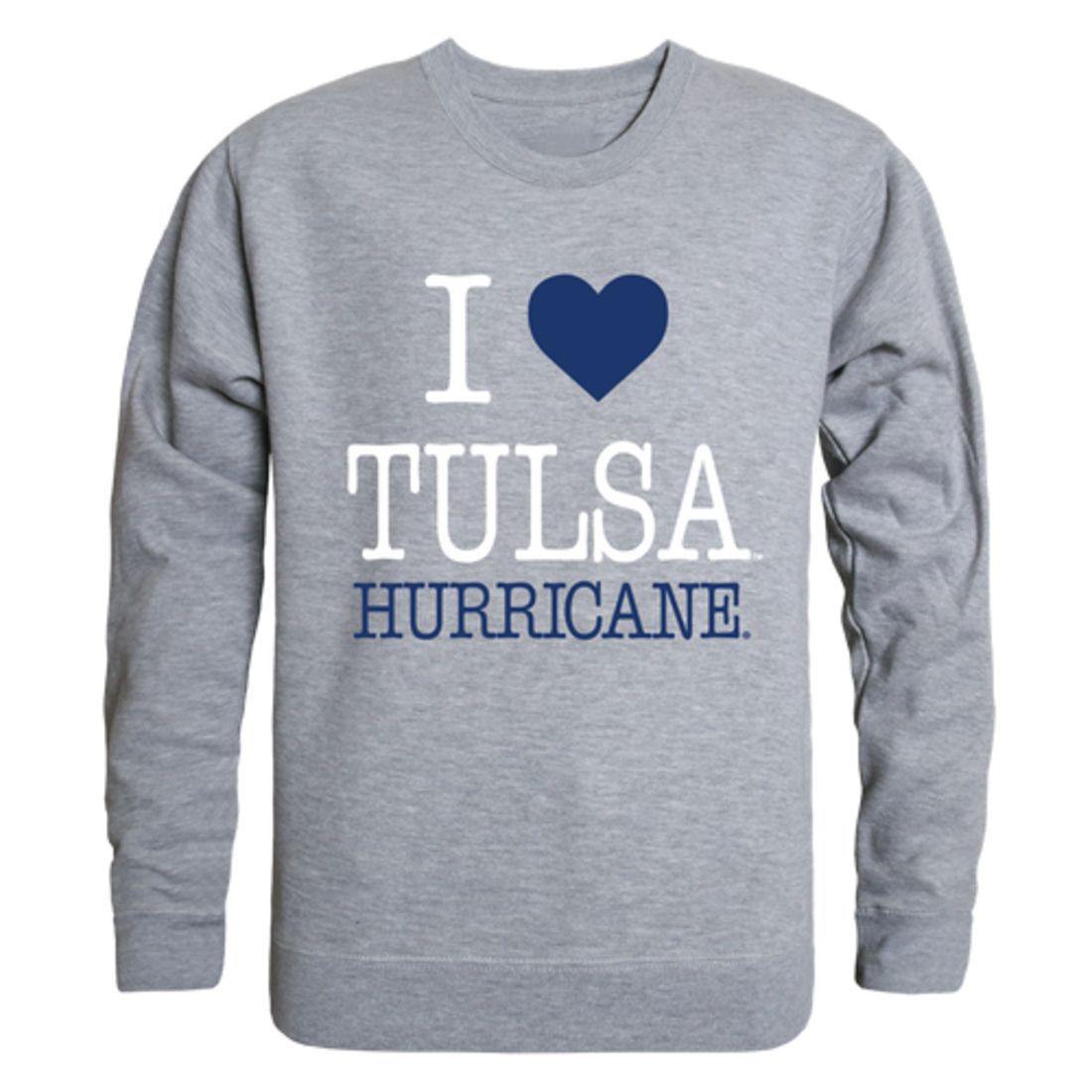 I Love University of Tulsa Golden Golden Hurricane Crewneck Pullover Sweatshirt Sweater-Campus-Wardrobe