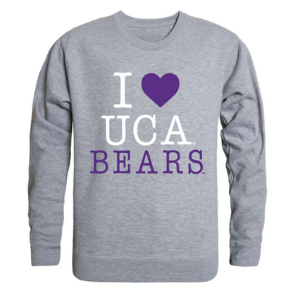 I Love UCA University of Central Arkansas Bears Crewneck Pullover Sweatshirt Sweater-Campus-Wardrobe