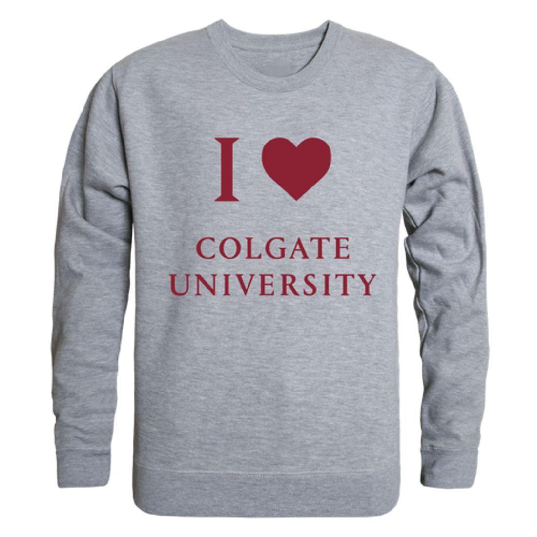 I Love Colgate University Raider Crewneck Pullover Sweatshirt Sweater-Campus-Wardrobe