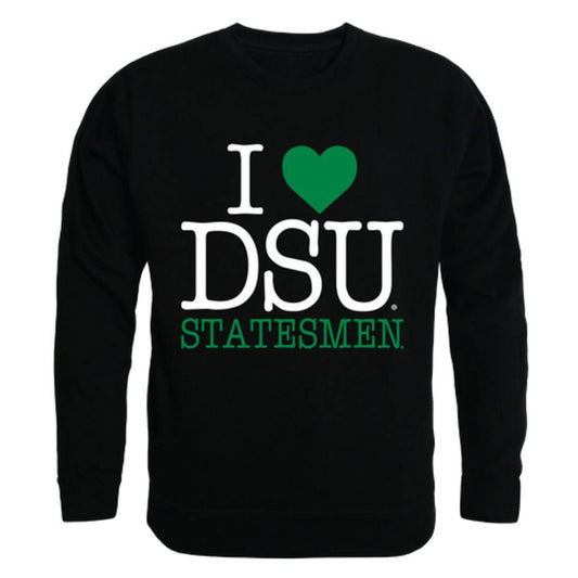 I Love DSU Delta State University Statesmen Crewneck Pullover Sweatshirt Sweater-Campus-Wardrobe