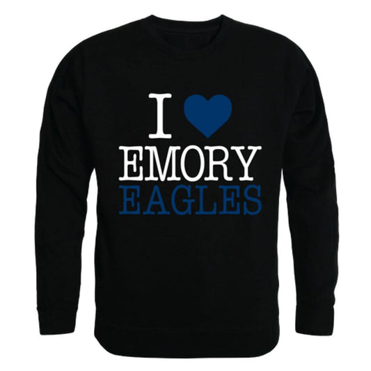 I Love Emory University Eagles Crewneck Pullover Sweatshirt Sweater-Campus-Wardrobe