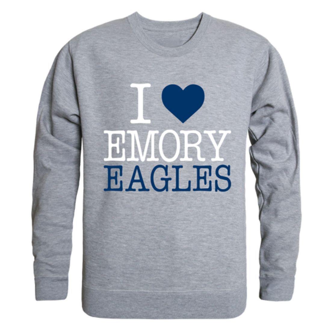 I Love Emory University Eagles Crewneck Pullover Sweatshirt Sweater-Campus-Wardrobe