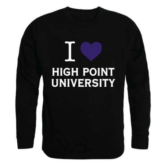 I Love HPU High Point University Panthers Crewneck Pullover Sweatshirt Sweater-Campus-Wardrobe