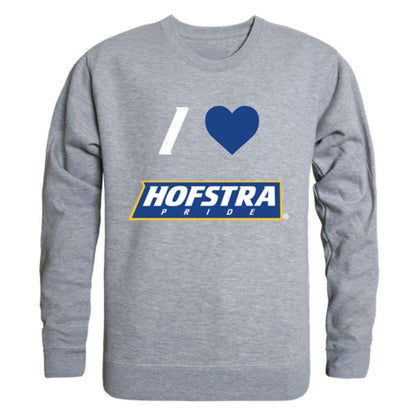 I Love Hofstra University Pride Crewneck Pullover Sweatshirt Sweater-Campus-Wardrobe