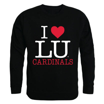 Lamar University I Love Crewneck Pullover Sweatshirt Sweater-Campus-Wardrobe