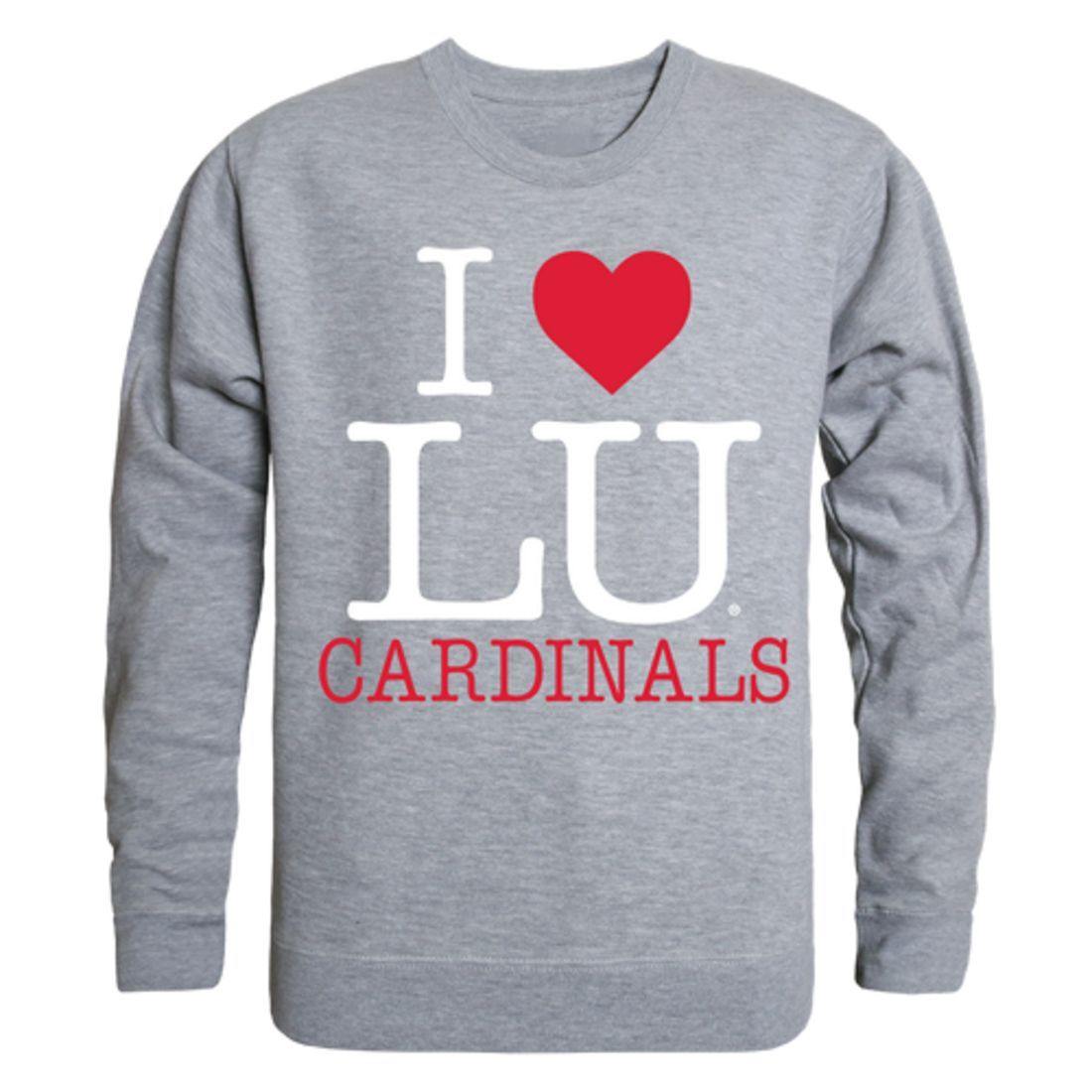 Lamar University I Love Crewneck Pullover Sweatshirt Sweater-Campus-Wardrobe