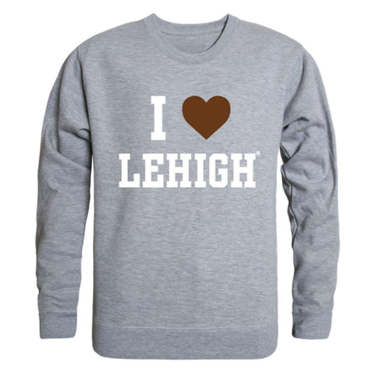 I Love Lehigh University Mountain Hawks Crewneck Pullover Sweatshirt Sweater-Campus-Wardrobe
