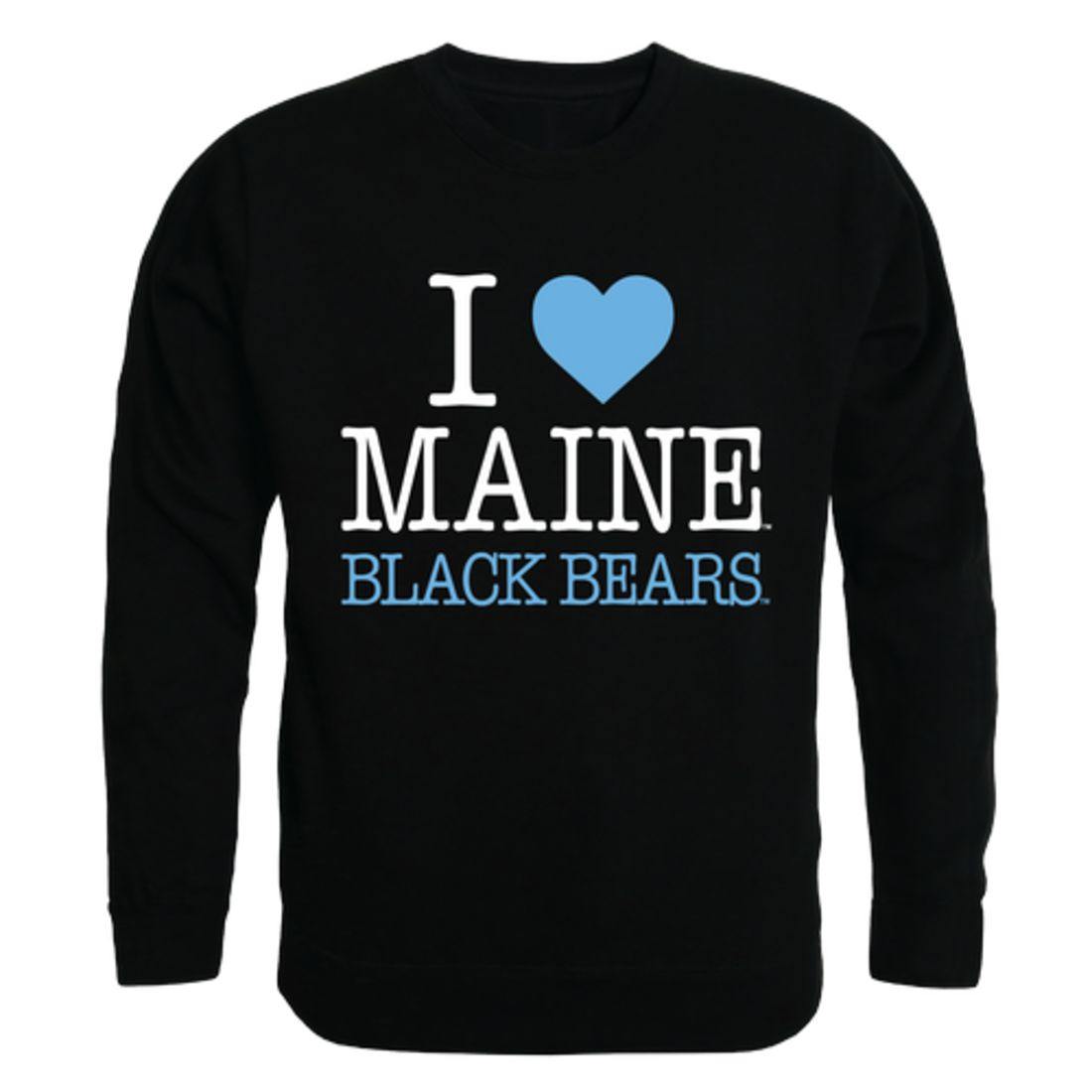 I Love UMaine University of Maine Bears Crewneck Pullover Sweatshirt Sweater-Campus-Wardrobe