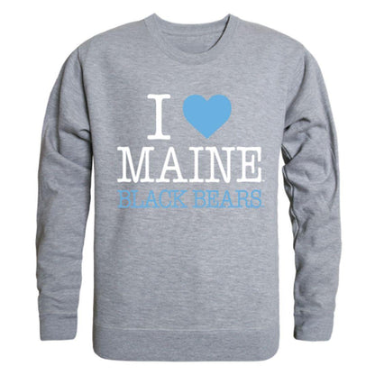 I Love UMaine University of Maine Bears Crewneck Pullover Sweatshirt Sweater-Campus-Wardrobe