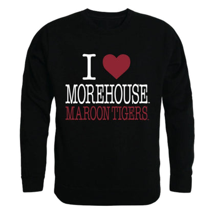 I Love Morehouse College Tigers Crewneck Pullover Sweatshirt Sweater-Campus-Wardrobe