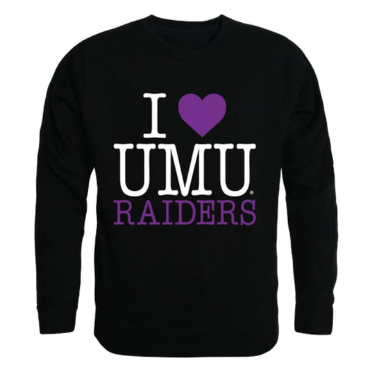 I Love University of Mount Union Raiders Crewneck Pullover Sweatshirt Sweater-Campus-Wardrobe