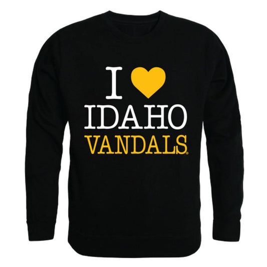 I Love University of Idaho Vandals Crewneck Pullover Sweatshirt Sweater-Campus-Wardrobe