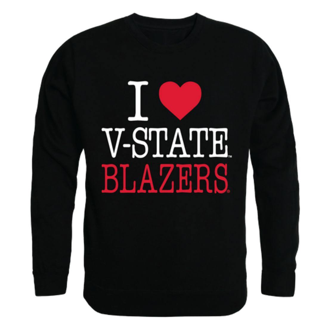 I Love Valdosta V-State University Blazers Crewneck Pullover Sweatshirt Sweater-Campus-Wardrobe