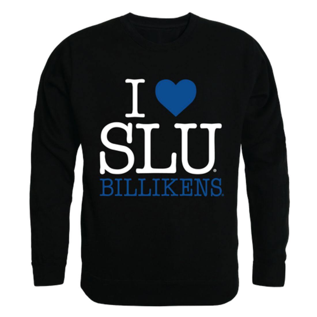 I Love SLU Saint Louis University Billikens Crewneck Pullover Sweatshirt Sweater-Campus-Wardrobe