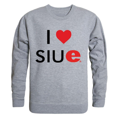 I Love SIUE Southern Illinois University Edwardsville Cougars Crewneck Pullover Sweatshirt Sweater-Campus-Wardrobe