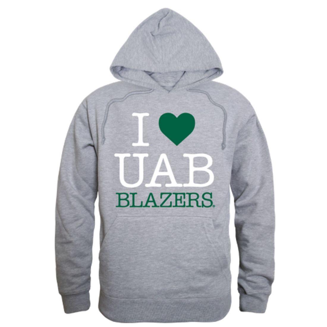 I Love UAB University of Alabama at Birmingham Blazers Hoodie Sweatshirt-Campus-Wardrobe