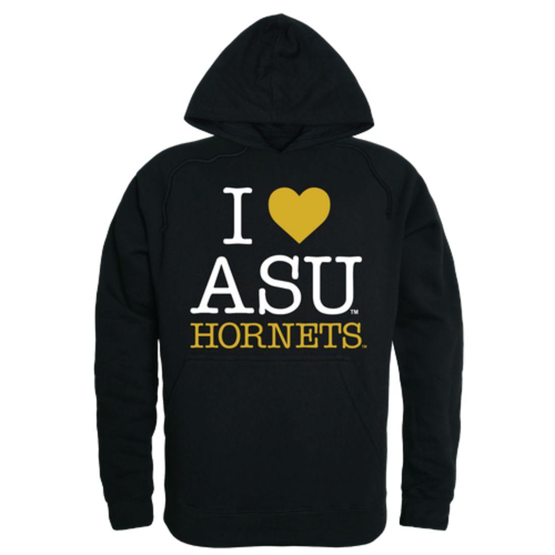 I Love ASU Alabama State University Hornets Hoodie Sweatshirt-Campus-Wardrobe