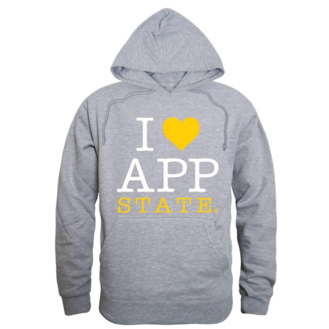 I Love Appalachian App State University Mountaineers Hoodie Sweatshirt-Campus-Wardrobe