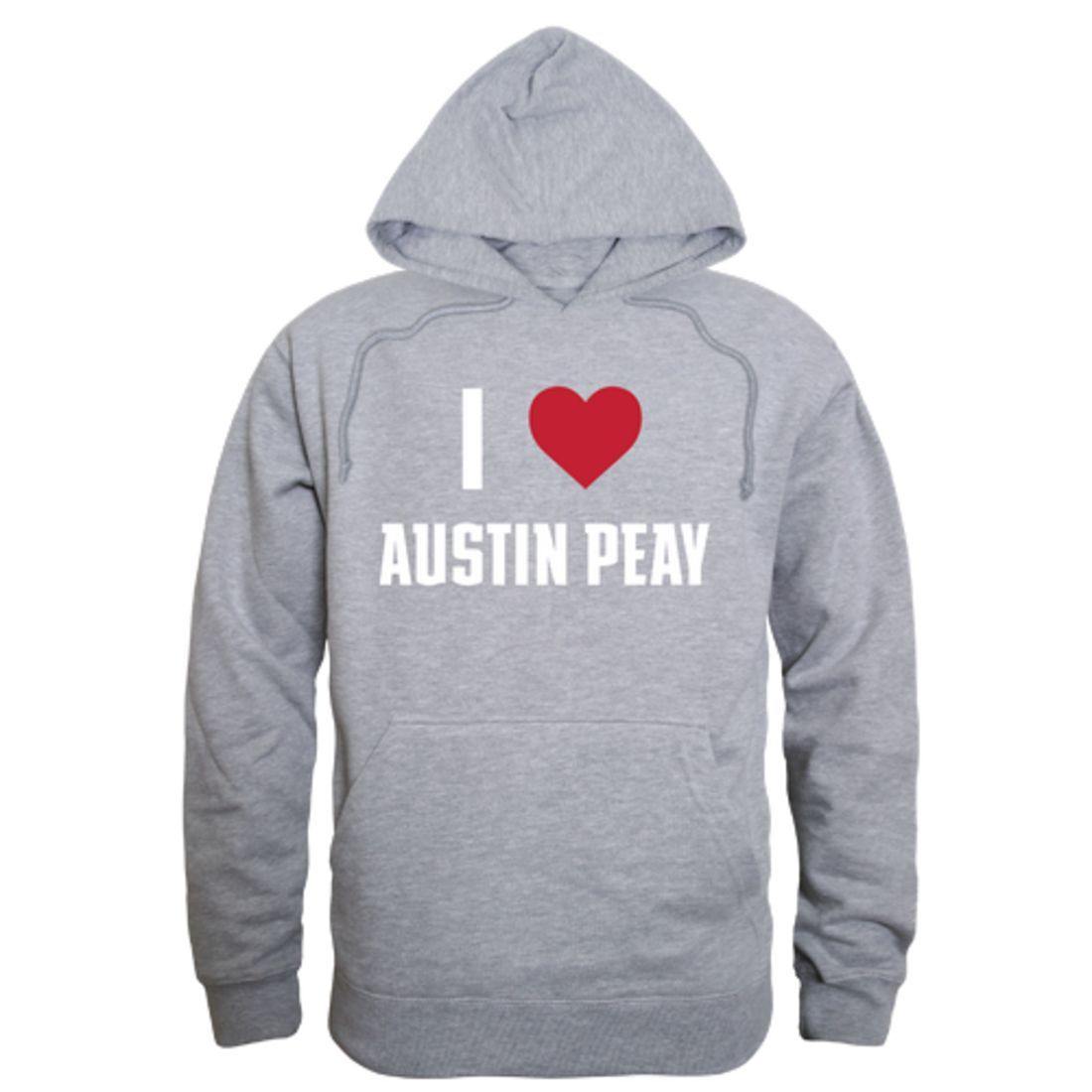 I Love APSU Austin Peay State University Governors Hoodie Sweatshirt-Campus-Wardrobe