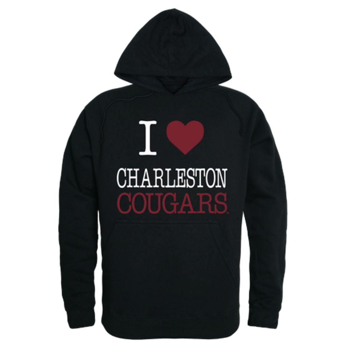 I Love COFC College of Charleston Cougars Hoodie Sweatshirt-Campus-Wardrobe