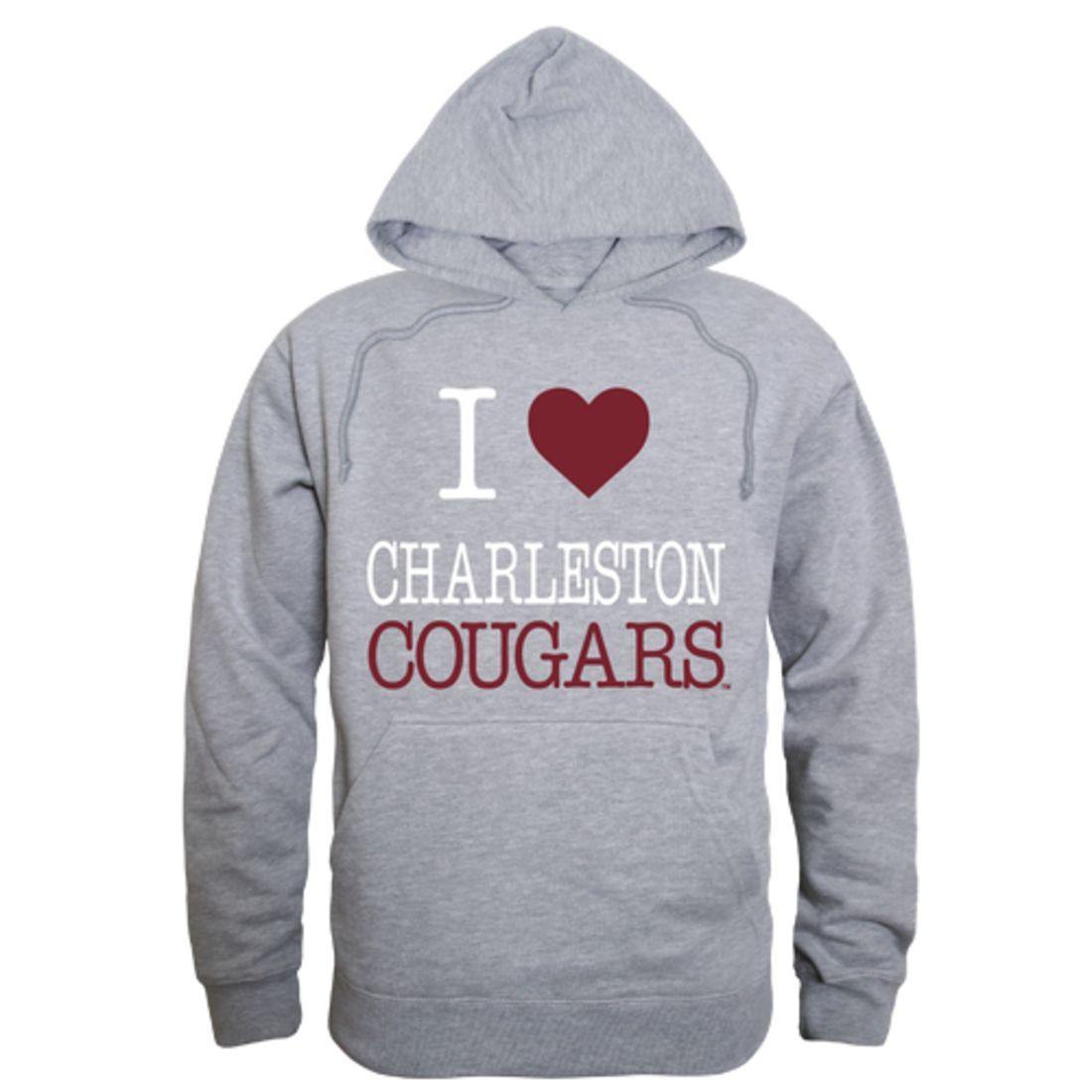 I Love COFC College of Charleston Cougars Hoodie Sweatshirt-Campus-Wardrobe