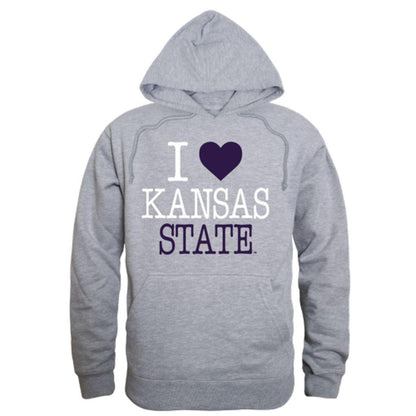 I Love KSU Kansas State University Wildcats Hoodie Sweatshirt-Campus-Wardrobe