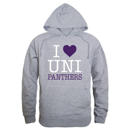 I Love UNI University of Northen Iowa Panthers Hoodie Sweatshirt-Campus-Wardrobe