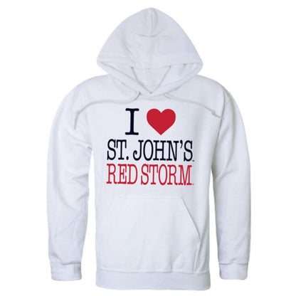 I Love St. John's University Red Storm Hoodie Sweatshirt-Campus-Wardrobe