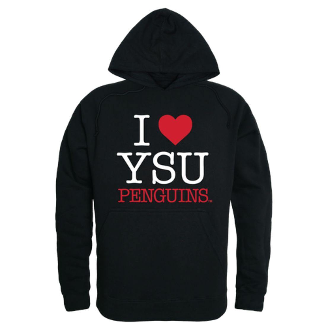 I Love YSU Youngstown State University Penguins Hoodie Sweatshirt-Campus-Wardrobe