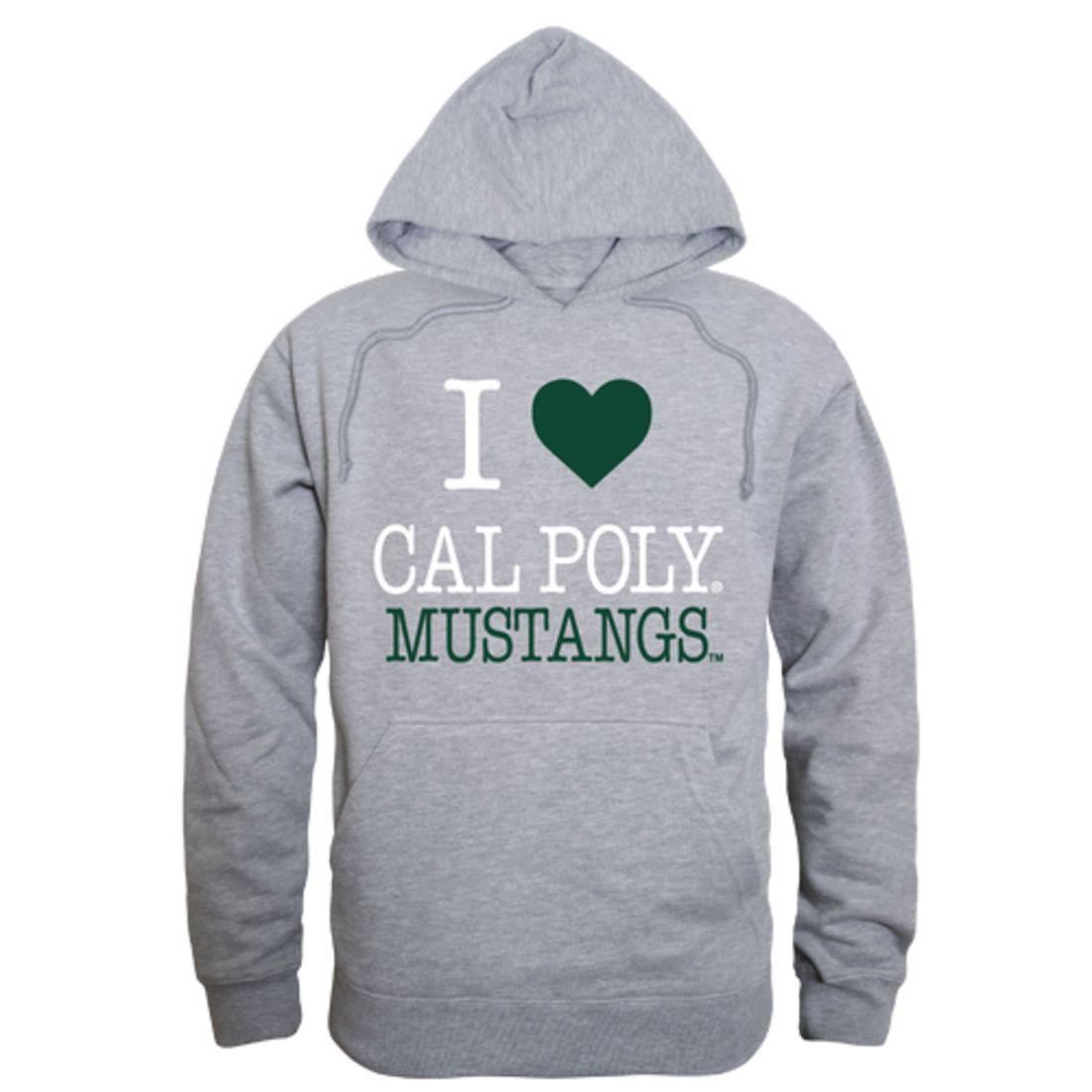 I Love Cal Poly California Polytechnic State University Mustangs Hoodie Sweatshirt-Campus-Wardrobe