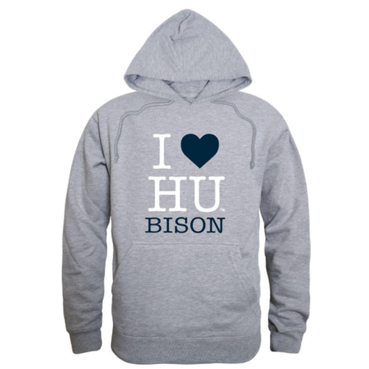 I Love Howard University Bison Hoodie Sweatshirt-Campus-Wardrobe