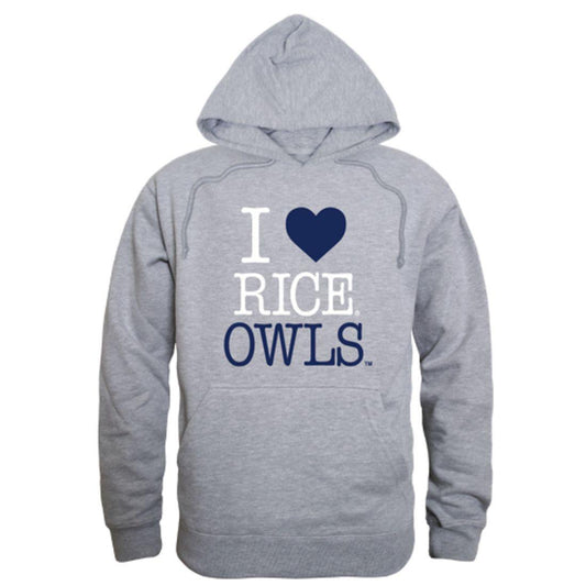 I Love Rice University Owls Hoodie Sweatshirt-Campus-Wardrobe