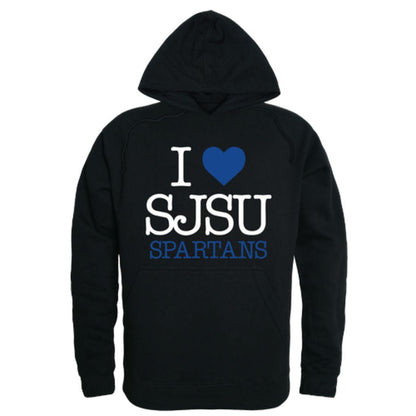 I Love SJSU San Jose State University Spartans Hoodie Sweatshirt-Campus-Wardrobe